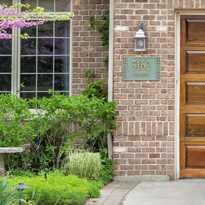 Boston Standard Wall Address Plaque - Two Line