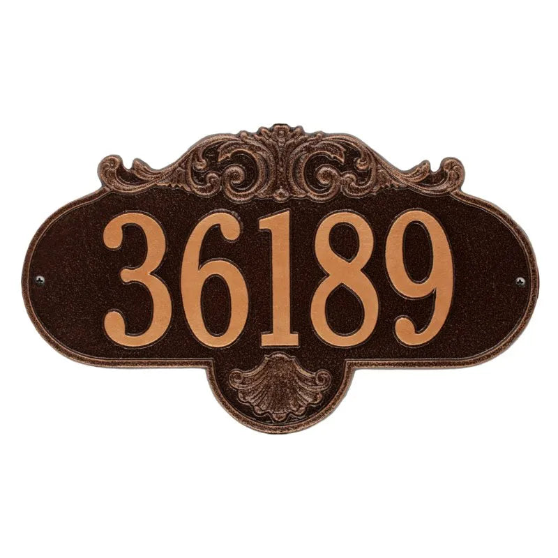 Rochelle Grande Wall Address Plaque - One Line - 2017BG