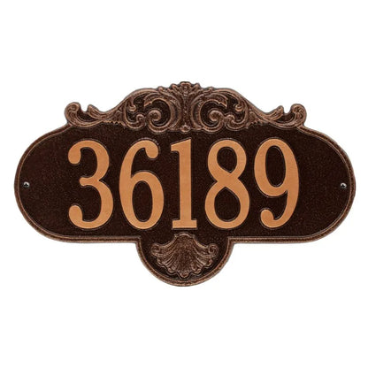 Rochelle Grande Wall Address Plaque - One Line - 2017BG