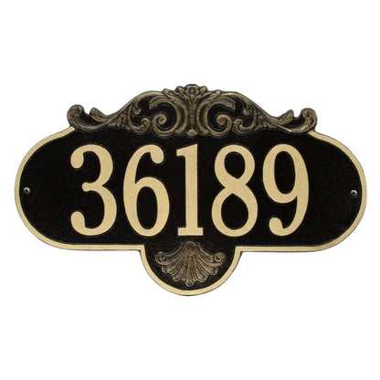 Rochelle Grande Wall Address Plaque - One Line - 2017BS