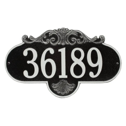 Rochelle Grande Wall Address Plaque - One Line - 2017BW