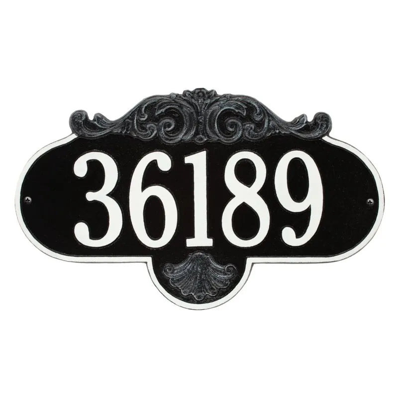 Rochelle Grande Wall Address Plaque - One Line - 2017GG