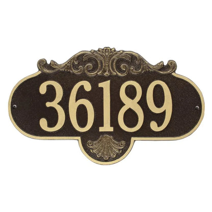 Rochelle Grande Wall Address Plaque - One Line - 2017OG