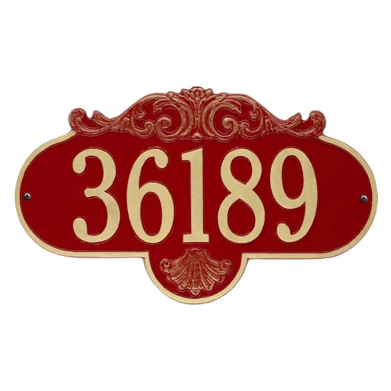 Rochelle Grande Wall Address Plaque - One Line - 2017WG