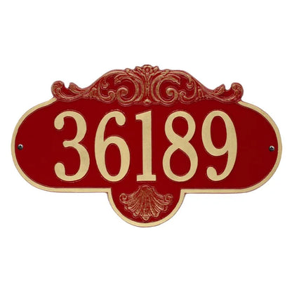 Rochelle Grande Wall Address Plaque - One Line - 2017WG