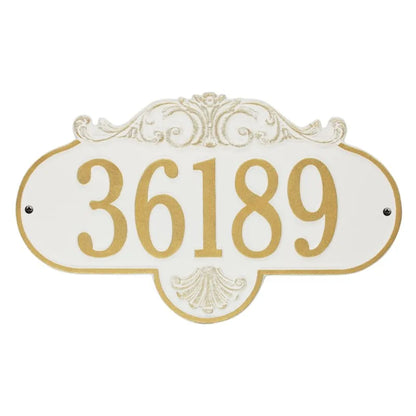 Rochelle Grande Wall Address Plaque - One Line - 2017AC