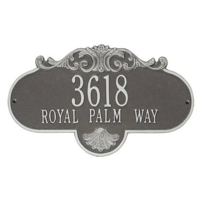 Rochelle Grande Wall Address Plaque - Two Lines - 2018PS