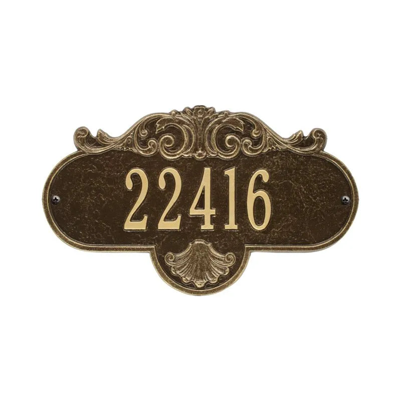 Rochelle Standard Wall Address Plaque - One Line - 2019AB