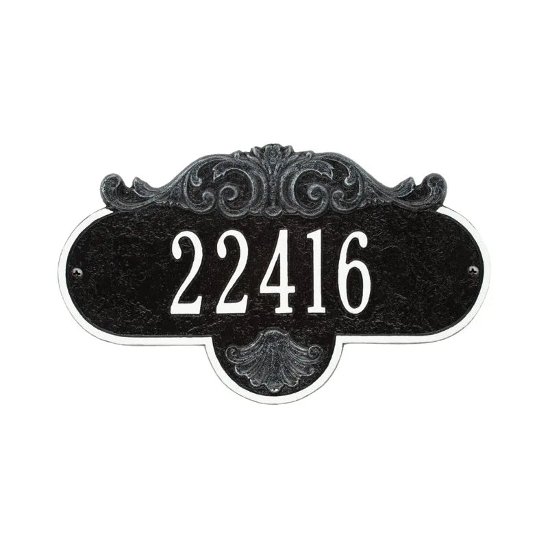 Rochelle Standard Wall Address Plaque - One Line - 2019GG