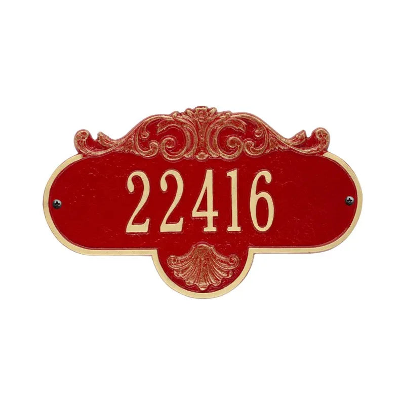Rochelle Standard Wall Address Plaque - One Line - 2019WG