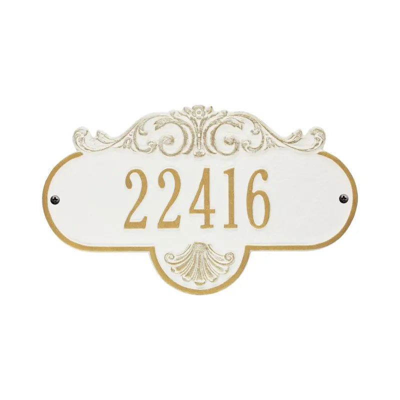 Rochelle Standard Wall Address Plaque - One Line - 2019BG