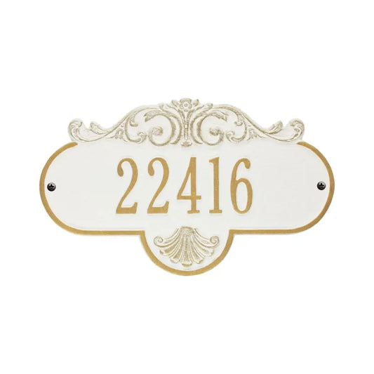 Rochelle Standard Wall Address Plaque - One Line - 2019BG