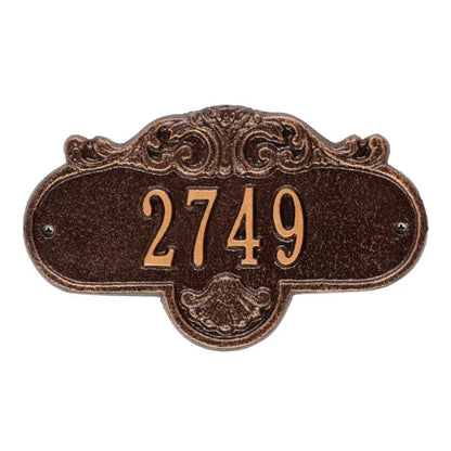 Rochelle Petite Wall Address Plaque - One Line - 2020AC