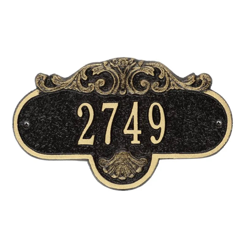 Rochelle Petite Wall Address Plaque - One Line - 2020BS