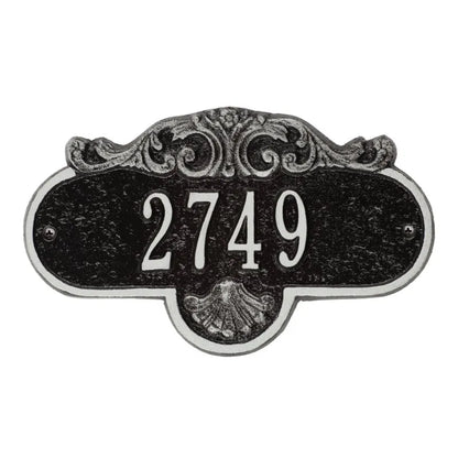 Rochelle Petite Wall Address Plaque - One Line - 2020BW
