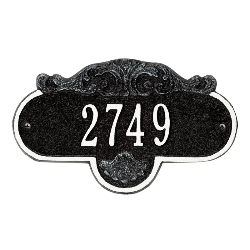 Rochelle Petite Wall Address Plaque - One Line - 2020GG