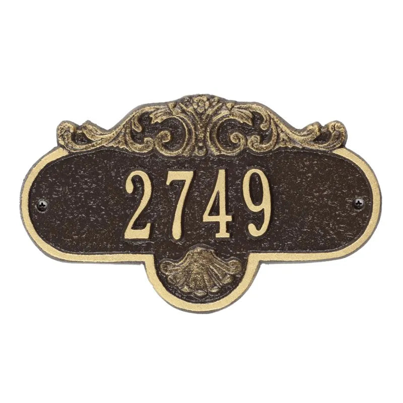 Rochelle Petite Wall Address Plaque - One Line - 2020OG