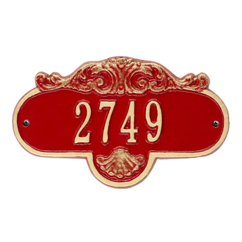 Rochelle Petite Wall Address Plaque - One Line - 2020BG