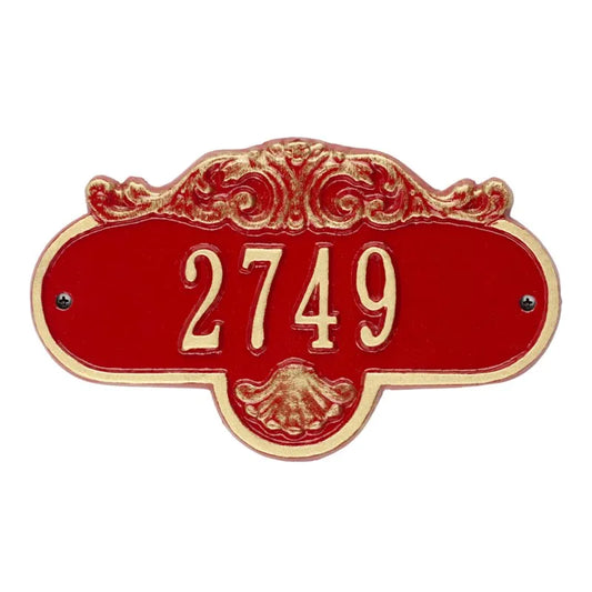 Rochelle Petite Wall Address Plaque - One Line - 2020BG