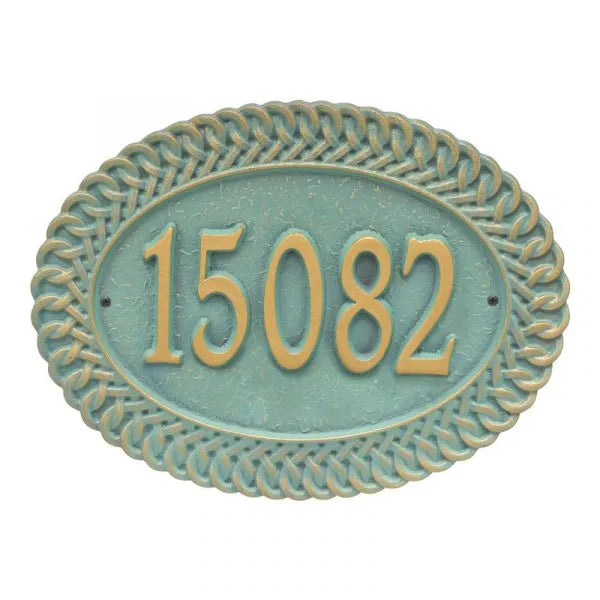 Chartwell Standard Wall Address Plaque - One Line