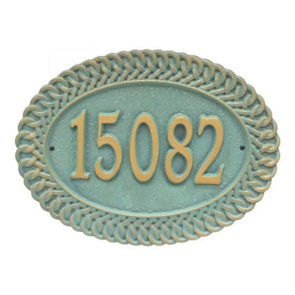 Chartwell Standard Wall Address Plaque - One Line