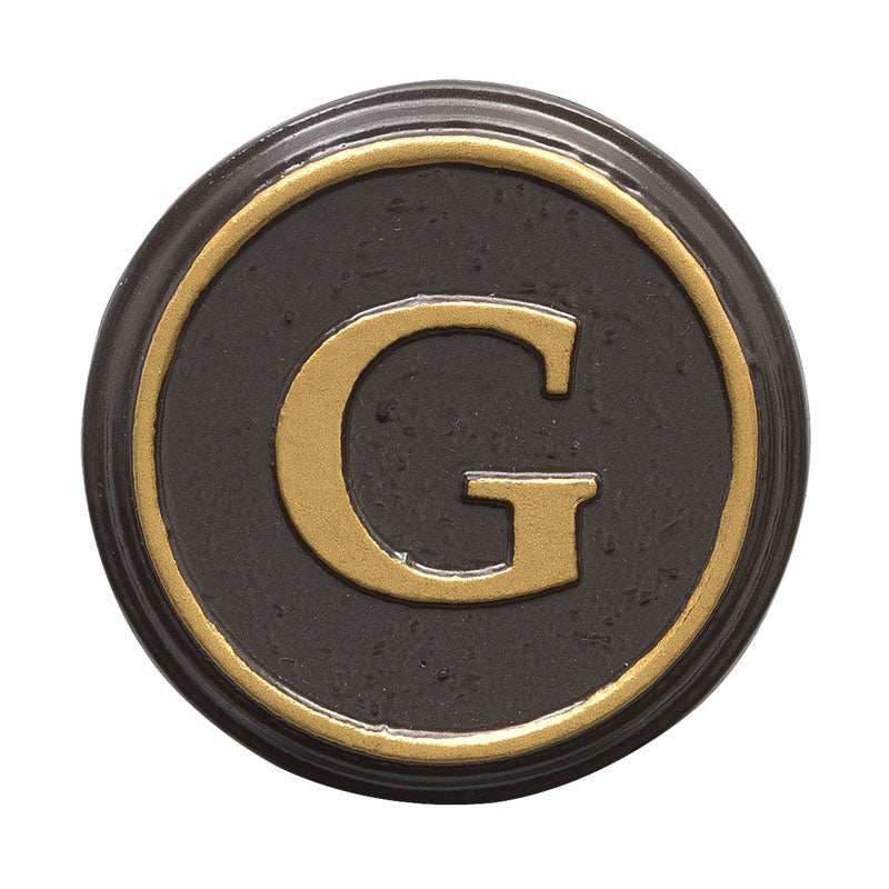Whitehall Products Balmoral Personalized Monogram Bronze/gold