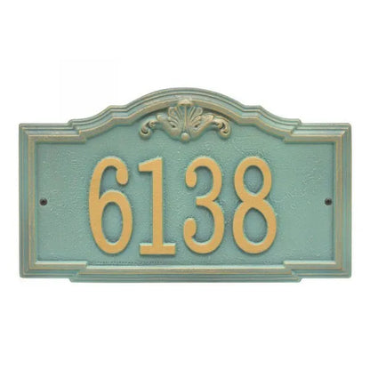 Gatewood Standard Wall Address Plaque - One Line