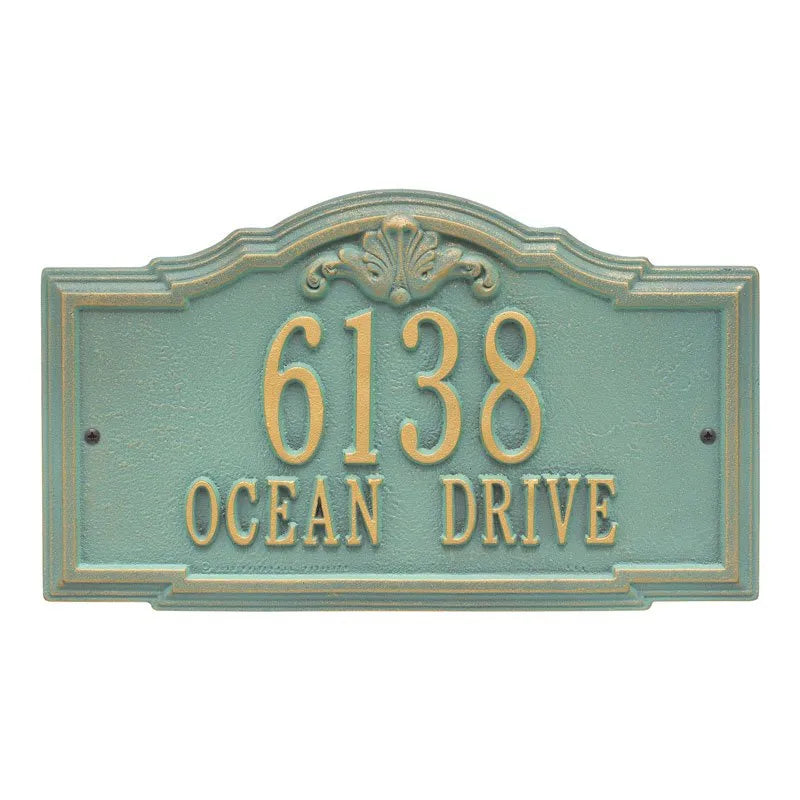 Gatewood Standard Wall Address Plaque - Two Line