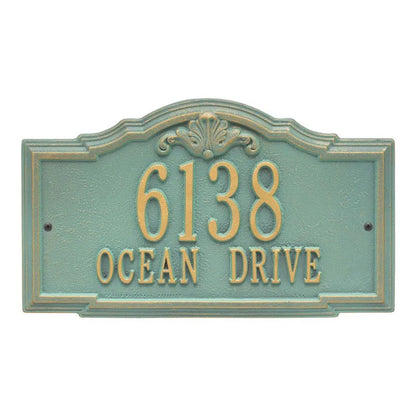 Gatewood Standard Wall Address Plaque - Two Line