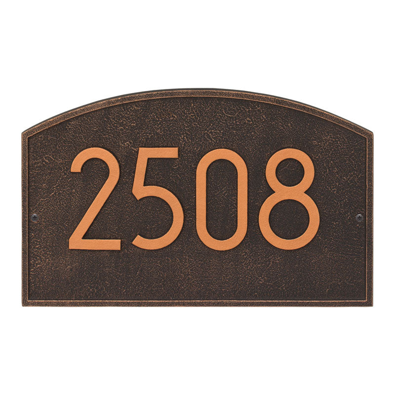 Whitehall Products Legacy Modern Personalized Wall Plaque One Line Oil Rubbed Bronze
