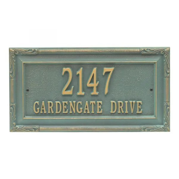 Gardengate Grande Wall Address Plaque - Two Line