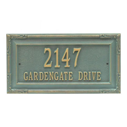 Gardengate Grande Wall Address Plaque - Two Line