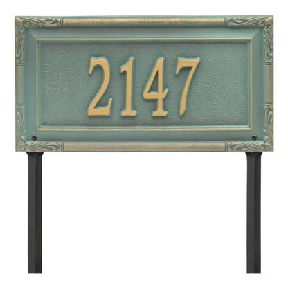 Gardengate Grande Lawn Address Plaque - One Line