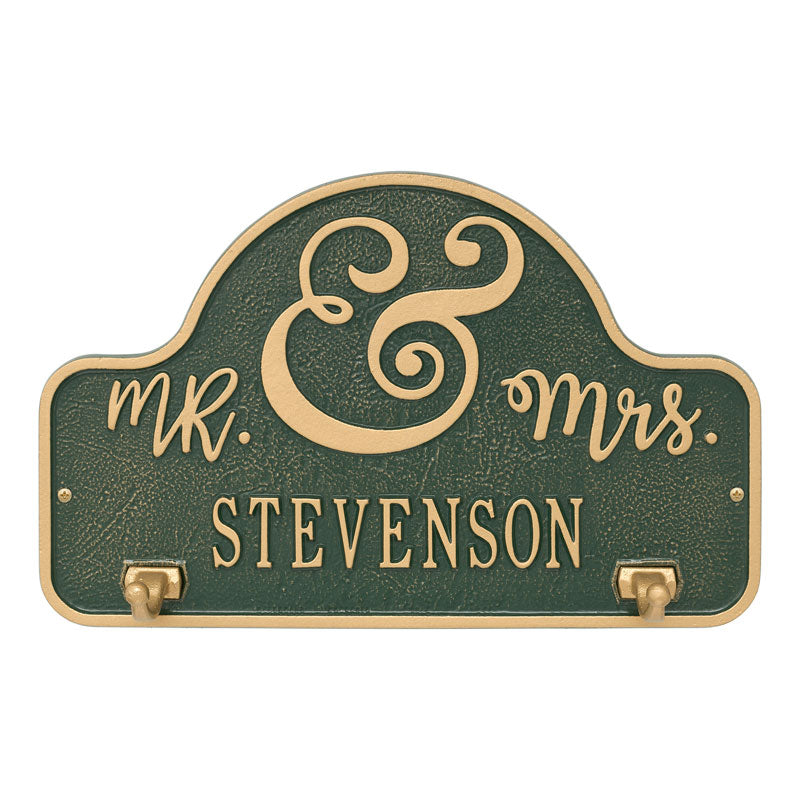 Whitehall Products Keys To My Heart Personalized Hook Plaque One Line Oil Rubbed Bronze