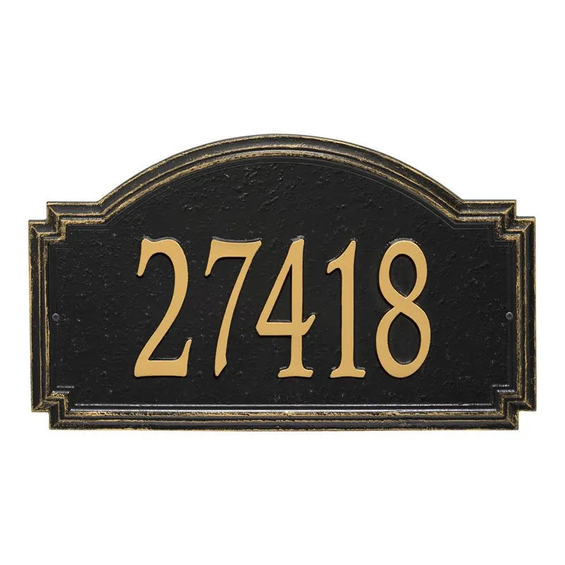 Williamsburg Estate Wall Address Plaque - One Line
