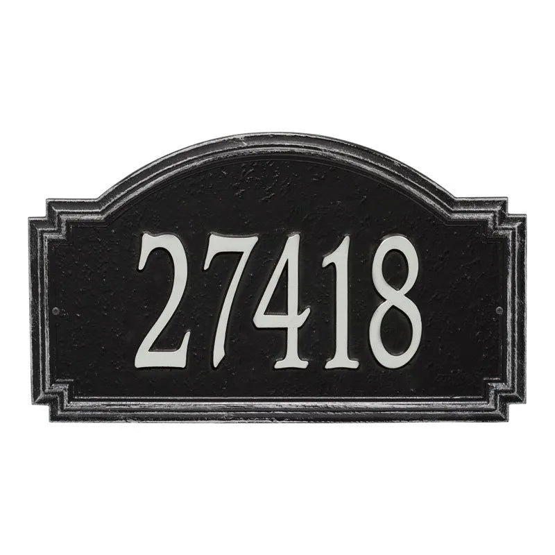 Williamsburg Estate Wall Address Plaque - One Line
