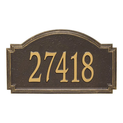 Williamsburg Estate Wall Address Plaque - One Line
