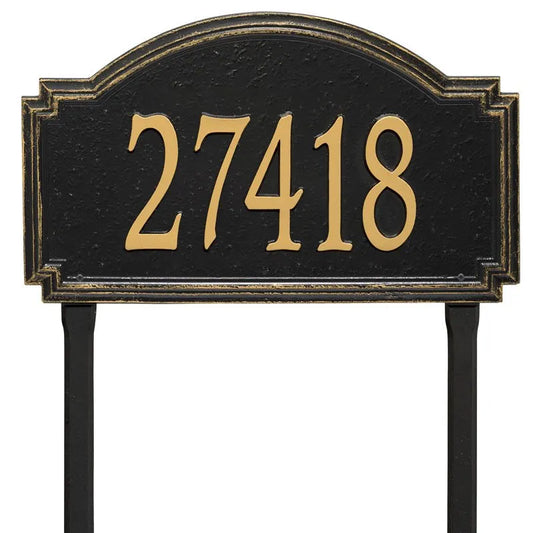 Williamsburg Estate Lawn Address Plaque - One Line