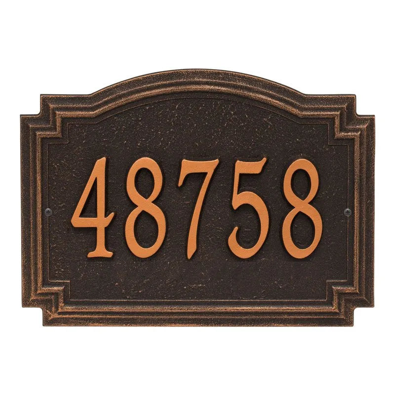 Williamsburg Standard Wall Address Plaque - One Line
