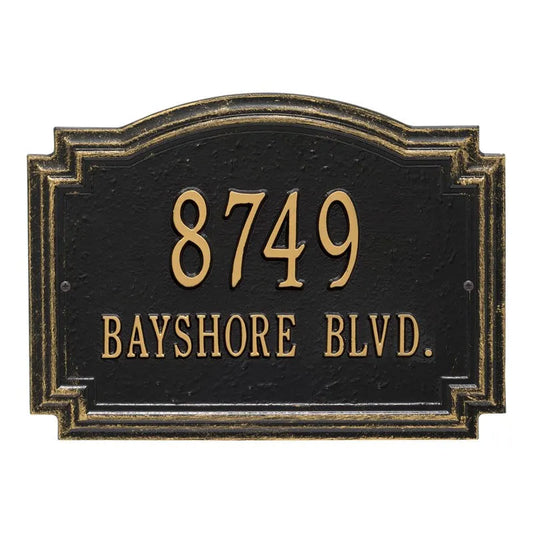 Williamsburg Standard Wall Address Plaque - Two Line