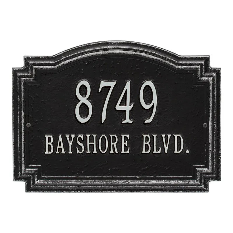 Williamsburg Standard Wall Address Plaque - Two Line