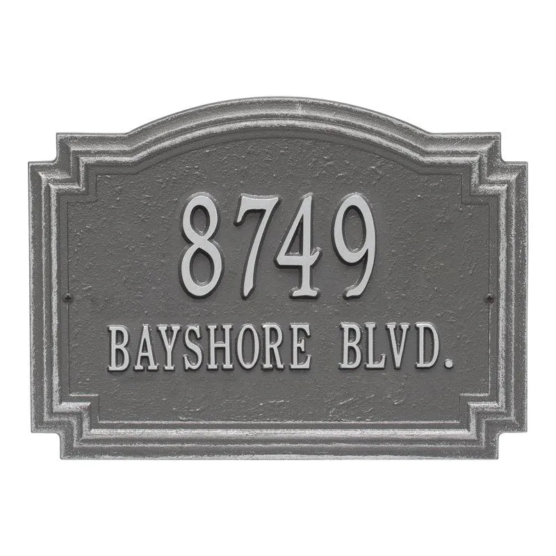 Williamsburg Standard Wall Address Plaque - Two Line