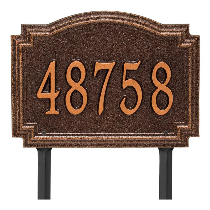 Williamsburg Standard Lawn Address Plaque - One Line