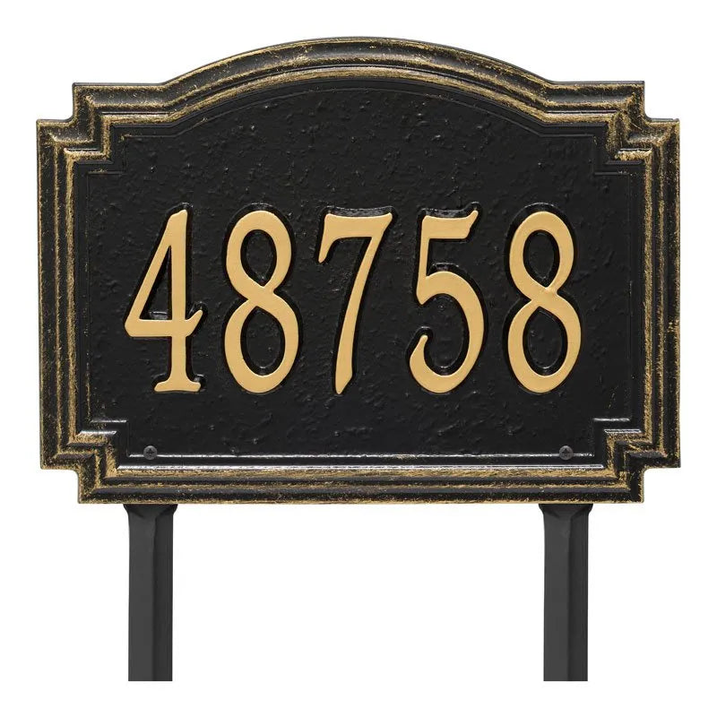 Williamsburg Standard Lawn Address Plaque - One Line