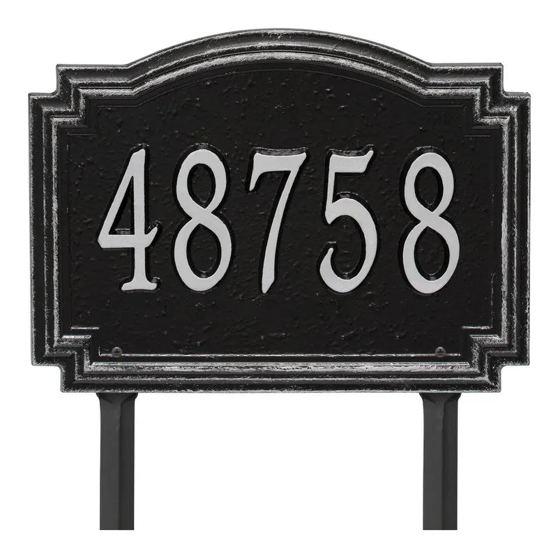 Williamsburg Standard Lawn Address Plaque - One Line