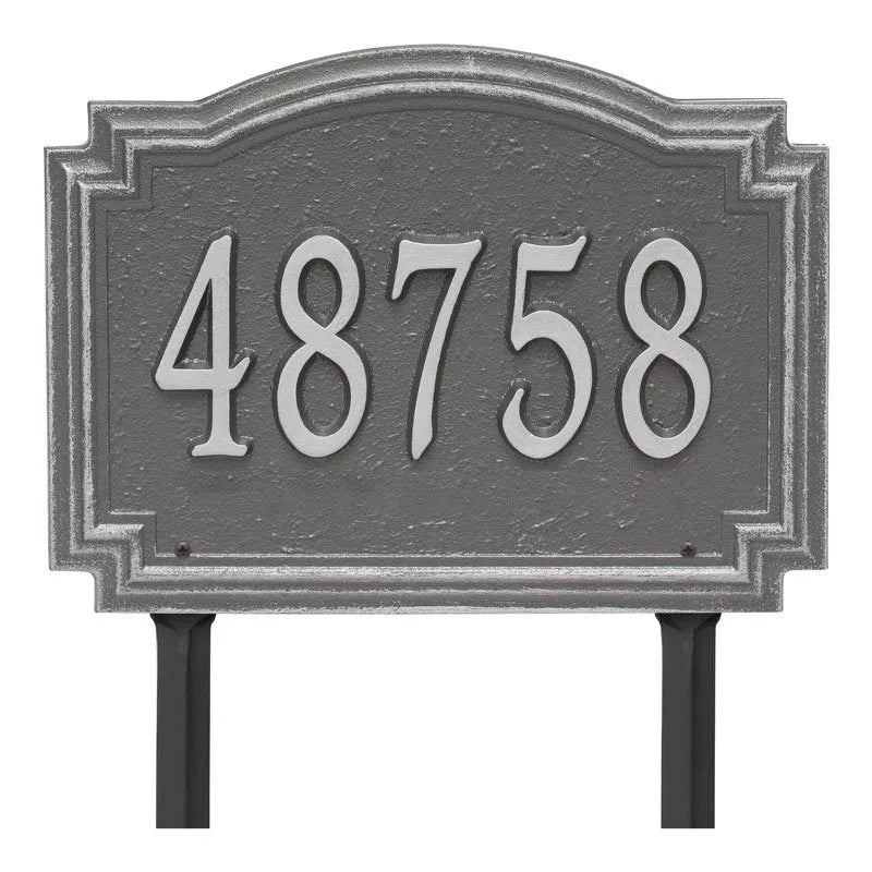 Williamsburg Standard Lawn Address Plaque - One Line