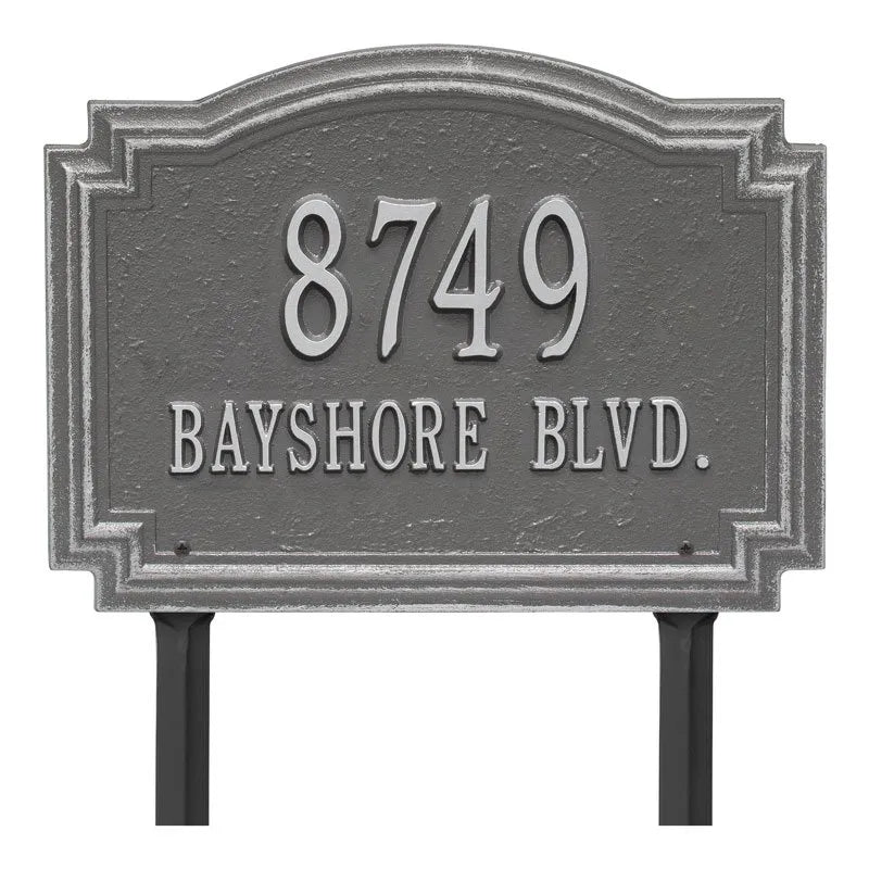 Williamsburg Standard Lawn Address Plaque - Two Line