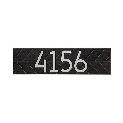 Whitehall Modern Herringbone Horizontal Standard  Wall Plaque - One Line