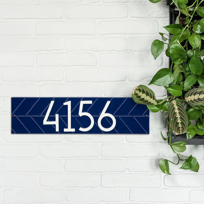 Whitehall Modern Herringbone Horizontal Standard  Wall Plaque - One Line