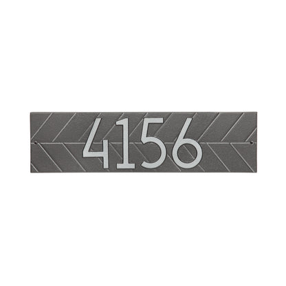 Whitehall Modern Herringbone Horizontal Standard  Wall Plaque - One Line